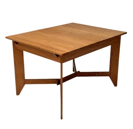 Hendrik Wouda Art Deco Modernist Extending Dining Room Table for Pander, 1924